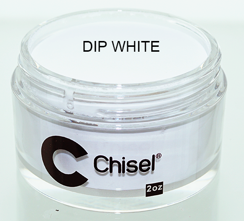 Chisel 2in1 Acrylic & Dipping 2 oz - Pink & White - DIP WHITE